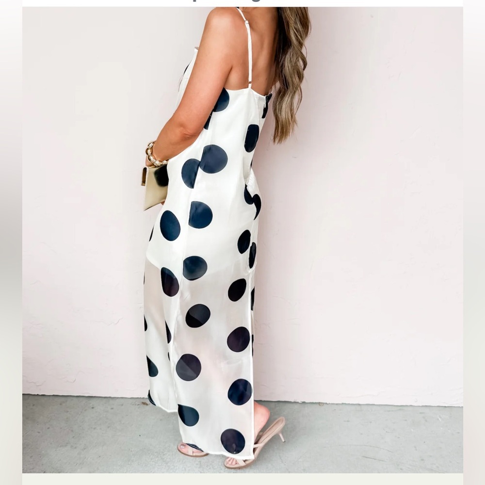 Loralie Polka Dot Midi Dress - Picture 3 of 4